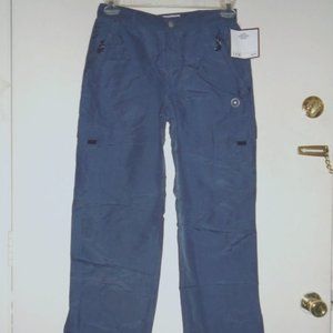 Vintage Rare Nylon Zipper Pockets Drawstring Zipper legs Cargo Pants